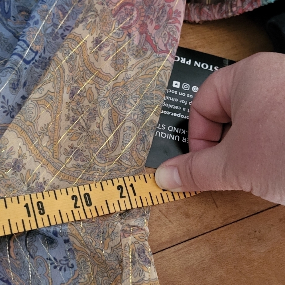 Boston Proper Patchwork Paisley Button-front Long… - image 10